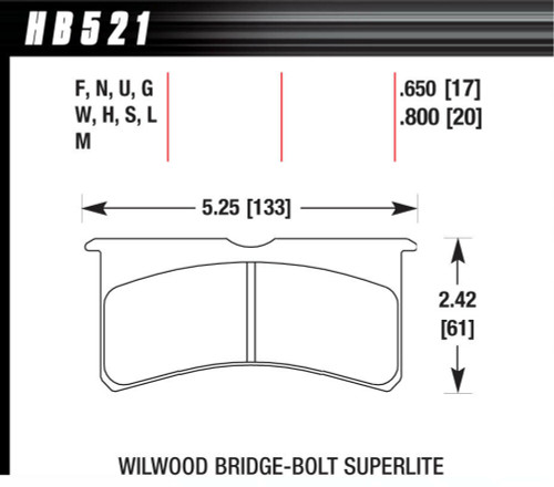 Shop forHawk Brake SL Bridgebolt DTC-30 HB521W.800 at Revtec Auto Parts by Hawk Brake for as low as 186.29