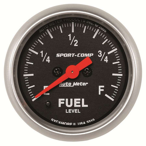 Autometer 2-1/16in S/C Fuel Level Gauge 3310