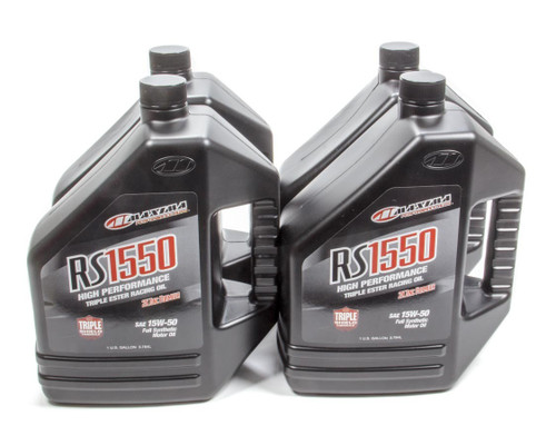 Maxima Racing Oils 15w50 Synthetic Oil Case 4x1 Gallon RS1550 39-329128