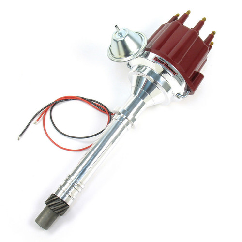 Pertronix Ignition SBC/BBC Billet Dist. w/ Red Cap & Male Tower D100711