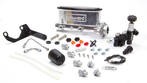 Wilwood Alum Tandem M/C Kit w/ Brkt & Prop Valve 1in 261-13269-P