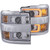 CHEVY SILVERADO 15-19 2500HD/3500HD PROJECTOR SWITCHBACK HEADLIGHTS CHROME(CHROME TRIM)(HALOGEN MODELS ONLY)