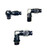 Fragola Hose Fitting #10 90 Deg to #8 ORB PTFE Black 689709-BL