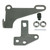 B And M Automotive Bracket Lever Kit for 4L60E/4L80E 75498