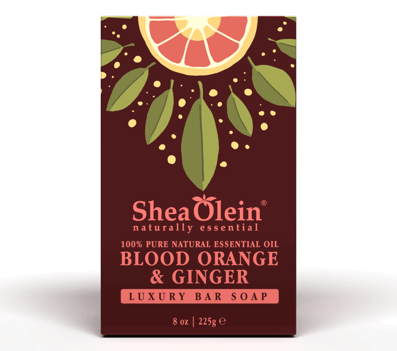 Natural Soap Bar | SheaOlein Blood Orange & Ginger Essential Oil Luxury ...