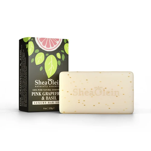 Pink Grapefruit and Basil Essential Oil Luxury Bar Soap