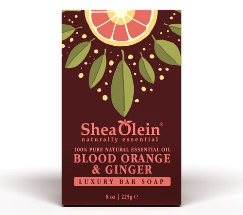 Blood Orange & Ginger Essential Oil Luxury Bar Soap