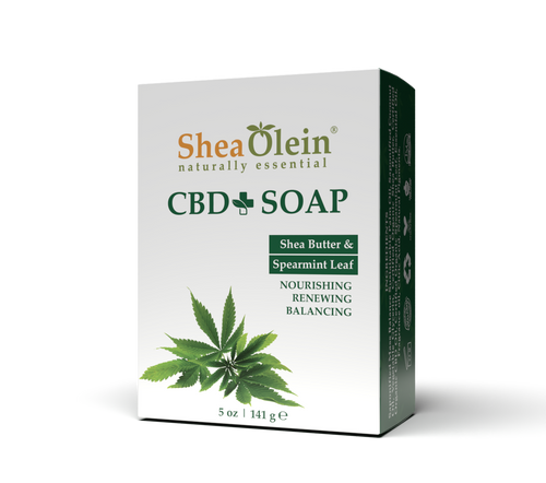 CBD Soap with Shea Butter and Spearmint leaf