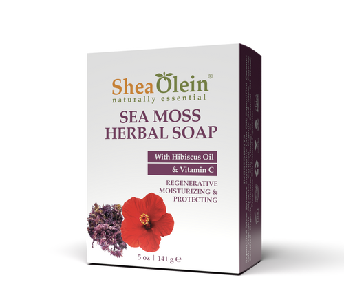 Sea Moss Herbal Soap with Hibiscus Oil & Vitamin C 