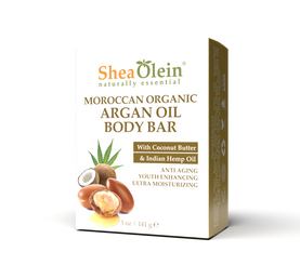 Moroccan Organic Argan Oil Body Bar with Coconut Butter & Indian Hemp Oil