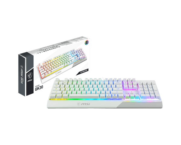 MSI MSI Vigor GK30 Gaming Keyboard White Arabic | GK30 - Computers & Tech - Lebanon