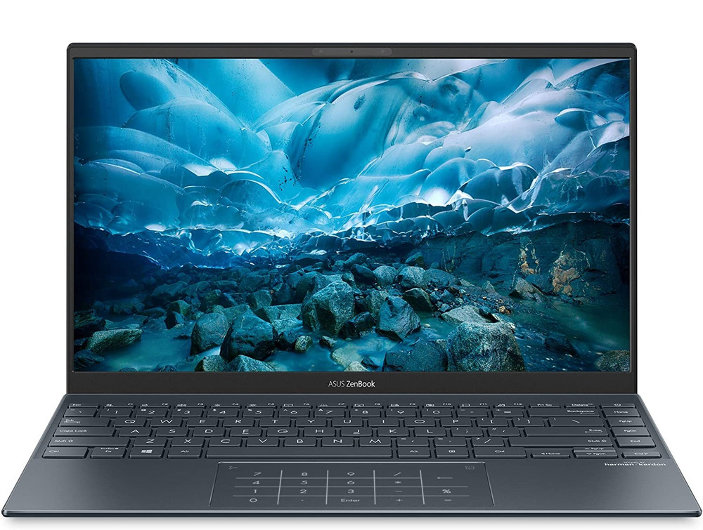 ASUS Asus ZenBook UM425QA-EH51 Ultra Slim 14" Laptop - AMD Ryzen 5 5600H - RAM 8GB - SSD 512GB, Pine Grey | UM425QA-EH51 - Computers & Tech - Lebanon