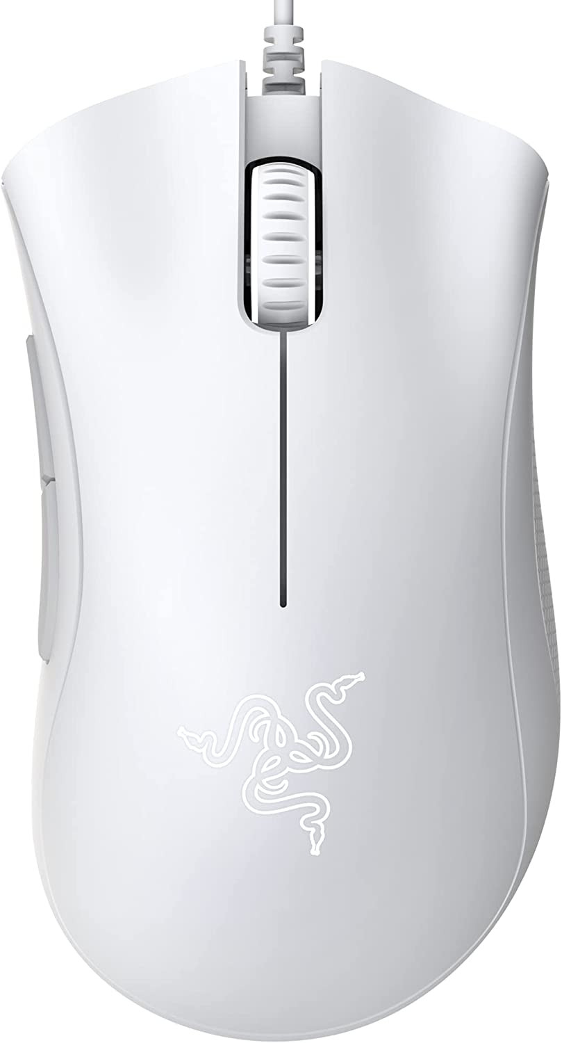 Razer Razer DeathAdder Essential Gaming Mouse - 5 Programmable Buttons, Mercury White | RZ01-03850200-R3M1 - Computers & Tech - Lebanon