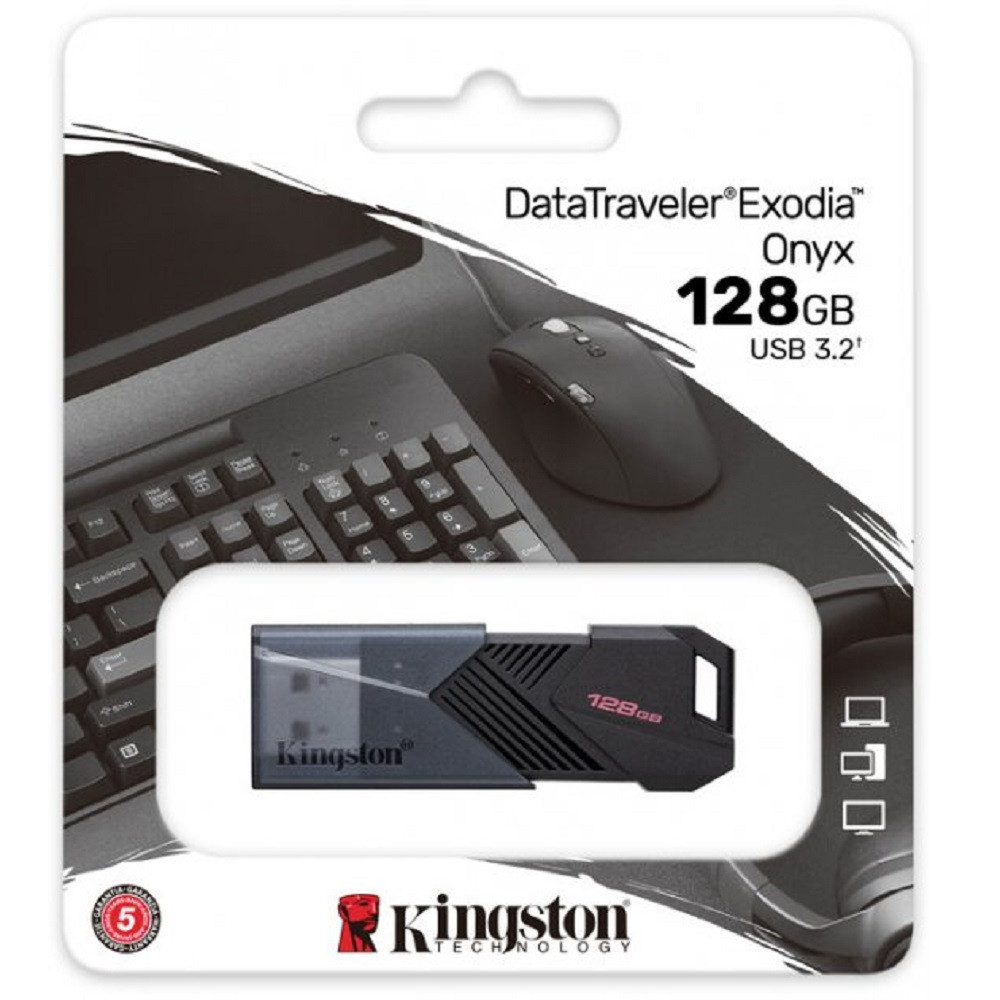 Kingston Kingston 128GB Datatraveler Exodia Onyx USB 3.2 | DTXON/128GB - Computers & Tech - Lebanon