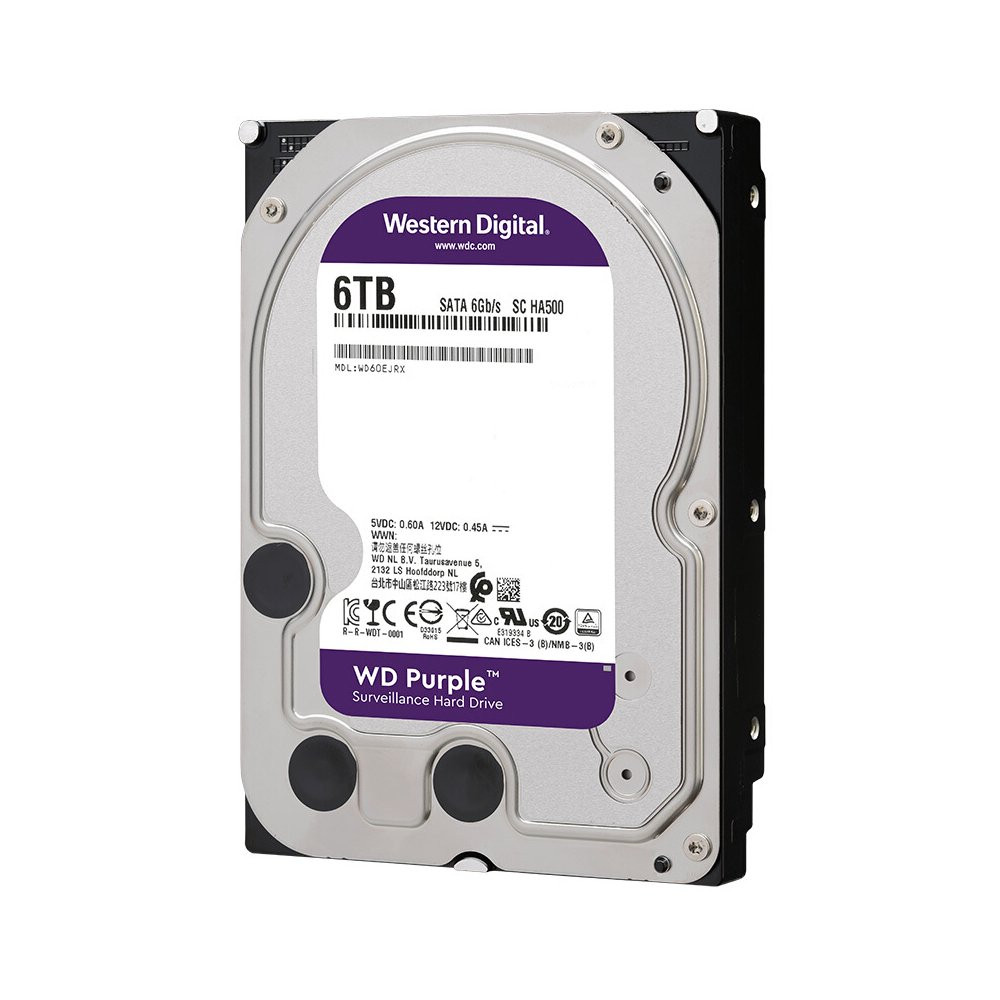 WD Western Digital 6TB WD Purple Surveillance Internal Hard Drive 3.5” SATA 6Gb/s 5400RPM 256MB Cache - Computers & Tech - Lebanon