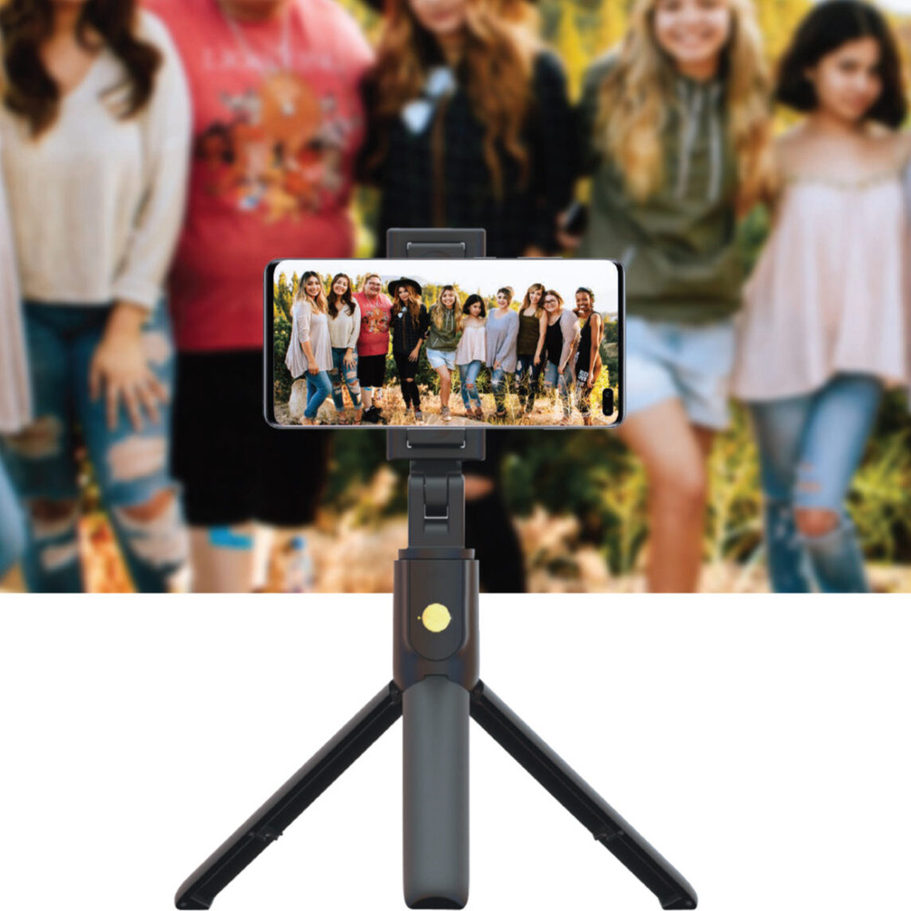 Porodo Porodo Bluetooth Selfie-Stick With Tripod ,Black |PD-UBTSV3-BK - Phones & Wearables - Lebanon