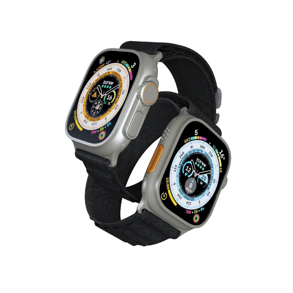 Porodo Porodo Smart Watch Ultra Titanium 1.86 Inches Wide Screen, Black | PD-SWULTI-BK - Phones & Wearables - Lebanon