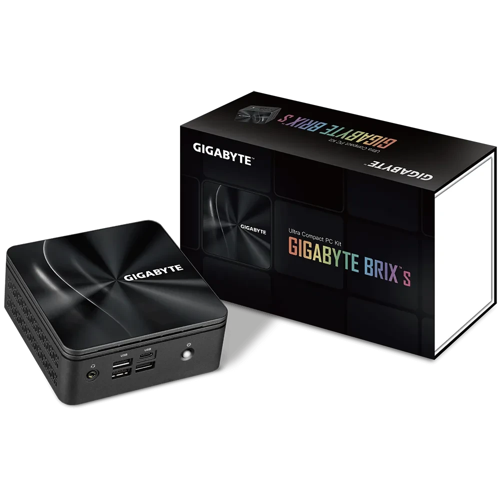 Gigabyte Gigabyte Brix S - AMD RYZEN R7-4800U - 2 x SO-DIMM DDR4 slots 3200MHz Max. 64GB - 1 x NVMe.2 SSD (2280) slot - AMD Radeon GPU | GB-BRR7H-4800-BW - Computers & Tech - Lebanon