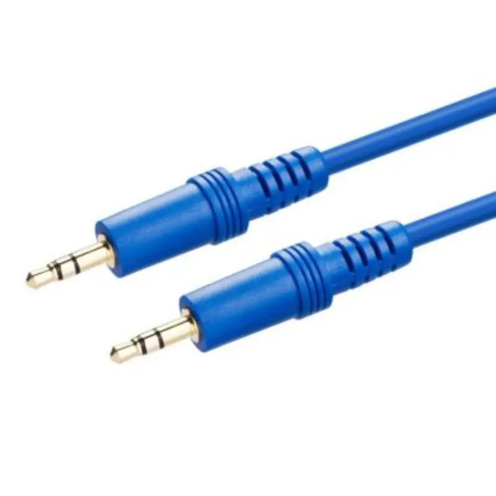 Audio Jack Cable M/M - 1 Meter ,Blue - Computers & Tech - Lebanon