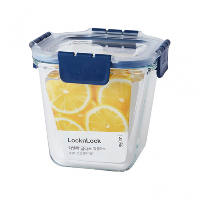 LocknLock LocknLock Topclass Square Glass 950ml Food Container | LBG217 - Home & Kitchen - Lebanon