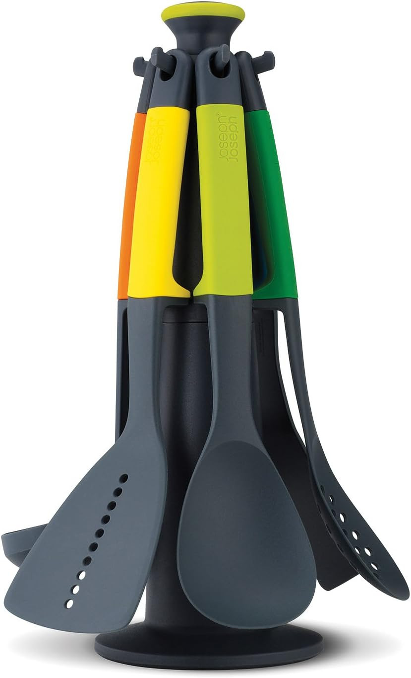 Joseph Joseph Joseph Joseph Elevate Carousel Nylon Kitchen Utensil Set with Rotating Storage Stand | 10118 - Home & Kitchen - Lebanon