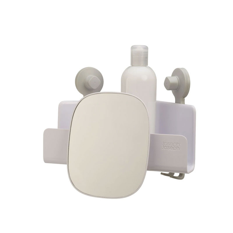 Joseph Joseph Joseph Joseph EasyStore Corner Shower Shelf with Removable Mirror | 70549 - Home & Kitchen - Lebanon