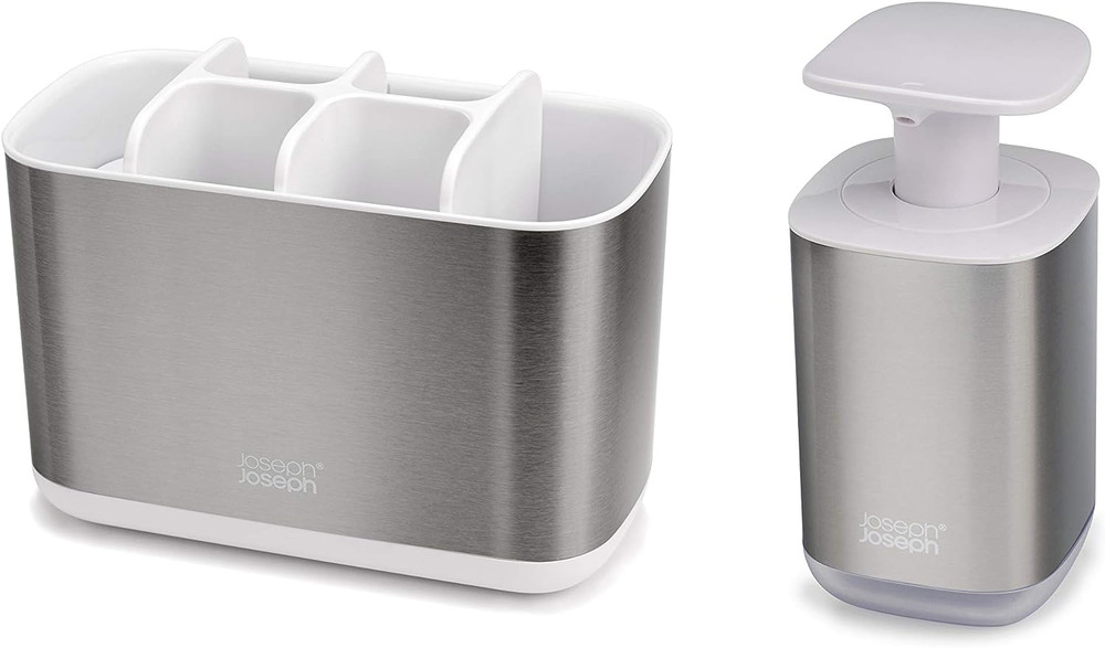 Joseph Joseph Joseph Joseph Bathroom Essentials 2-Piece Sink Accessories Set | 70551 - Home & Kitchen - Lebanon
