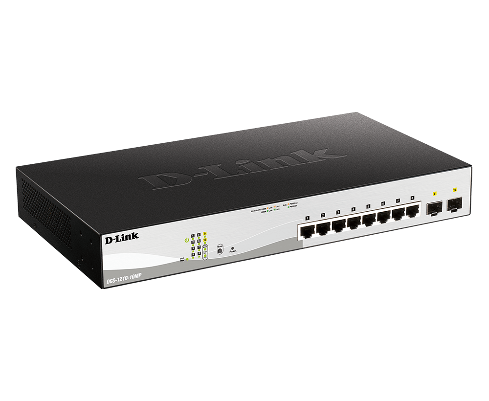 D-Link D-Link 10-Port Gigabit Smart Managed PoE Switch |DGS-1210-10MP - Other - Lebanon