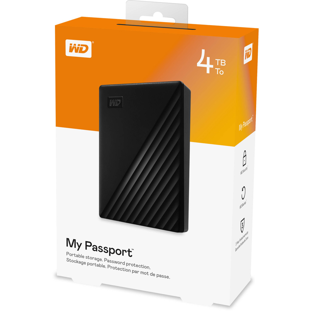 WD WD 4TB My Passport Portable External Hard Drive, Black - Computers & Tech - Lebanon