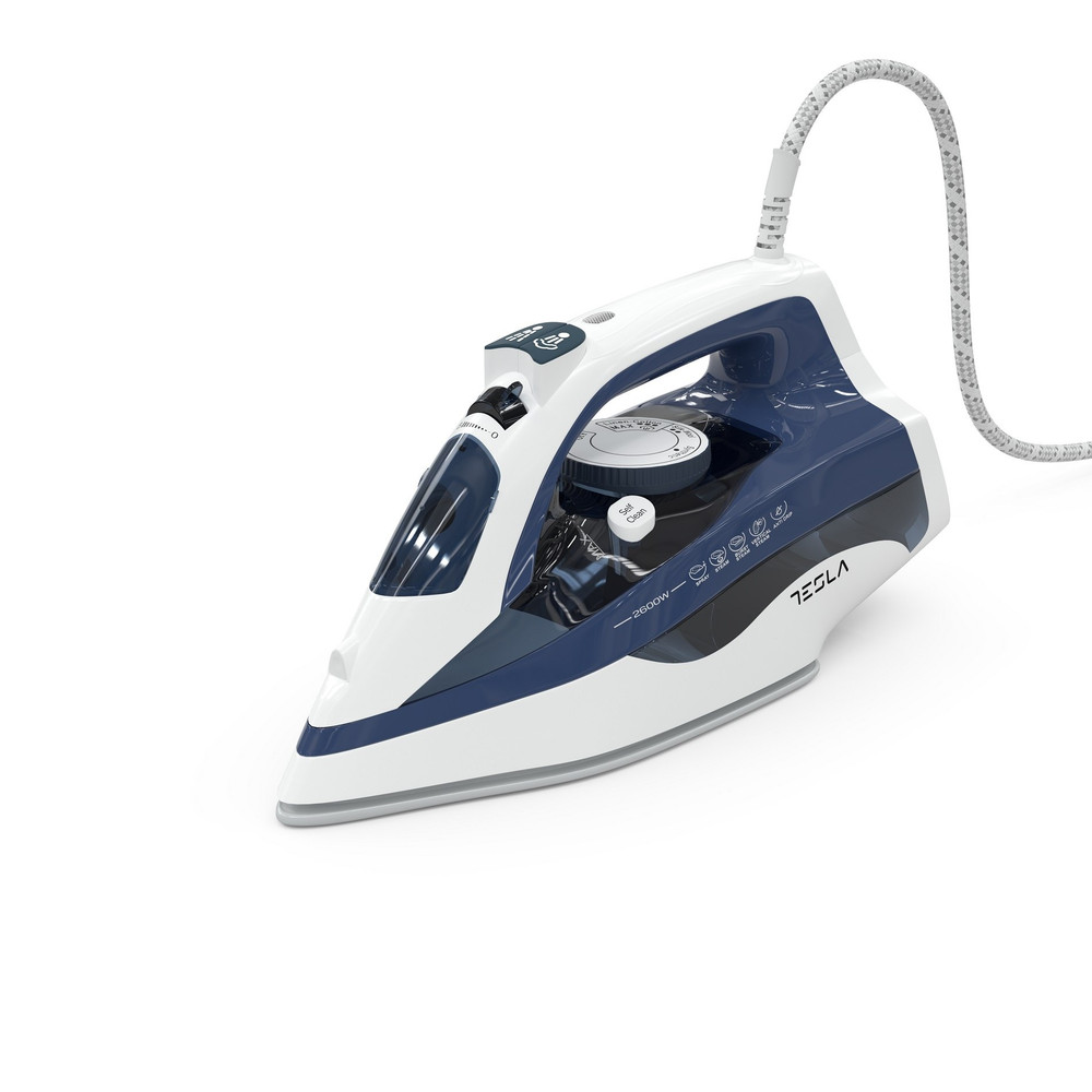 Tesla Tesla Iron Ceramic Soleplate 220-240V,50/60Hz, 2400W |IR301BL - Home & Kitchen - Lebanon