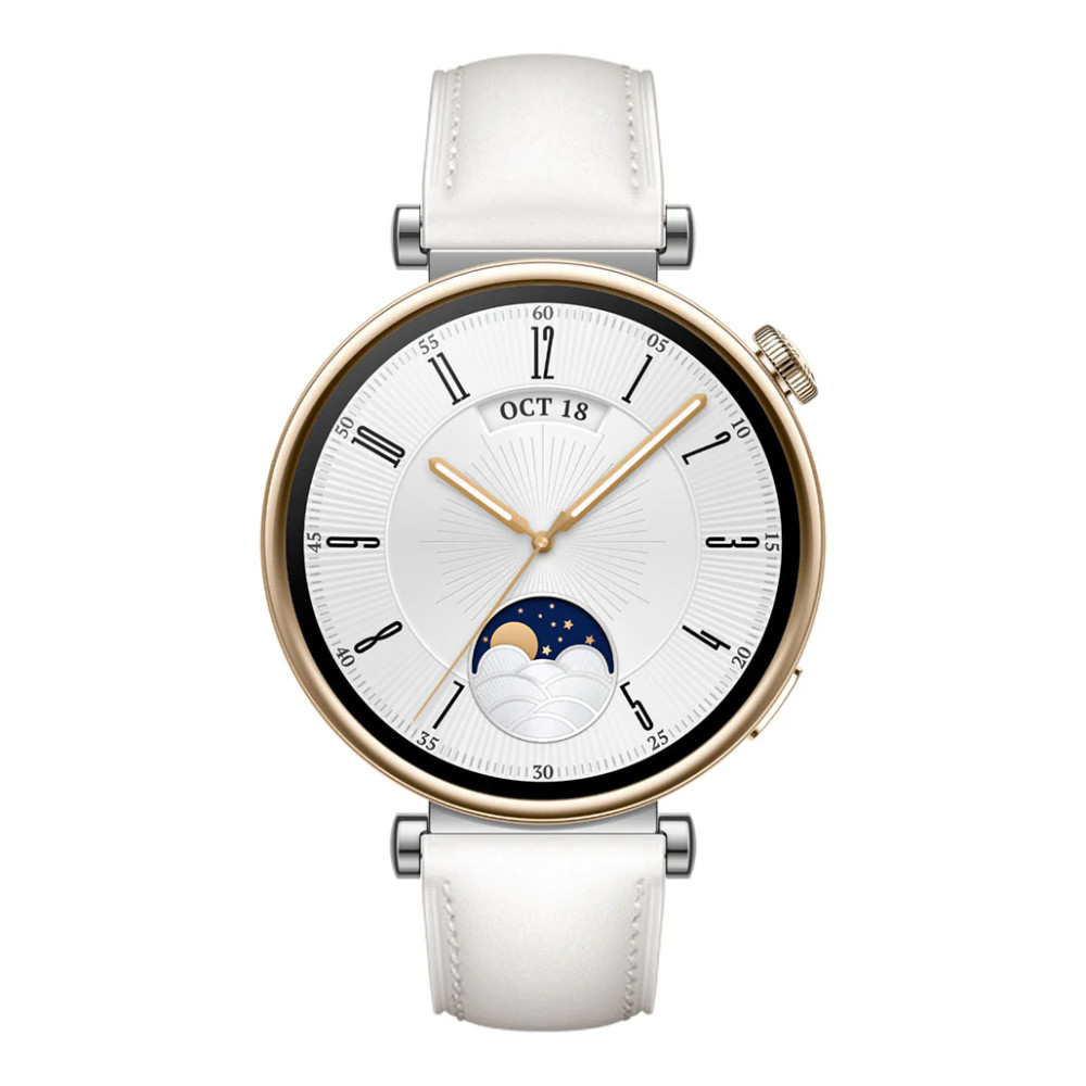 Huawei Huawei Watch GT4 41mm Smart Watch Ara-B19 , Leather White|ARA-B19-WT - Phones & Wearables - Lebanon