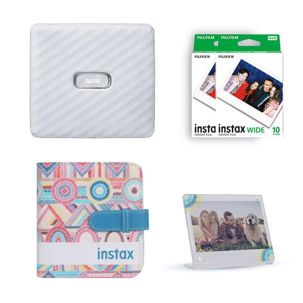 Fujifilm Fujifilm Instax Wide Printer Kit ,White | FUJDIGLINKWIDEKITWHT - TV, Cameras & Photography - Lebanon