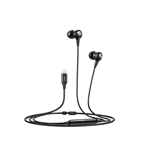 UGREEN UGREEN MFI certified lightning Wired Earphones with Microphone, Noise Isolation,Black | 30631 - Computers & Tech - Lebanon