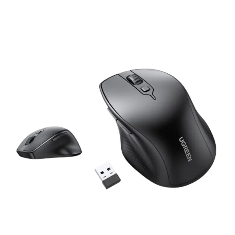 UGREEN UGREEN Ergonomic, Silent Bluetooth & Wireless Mouse ,Black | 90395 - Computers & Tech - Lebanon