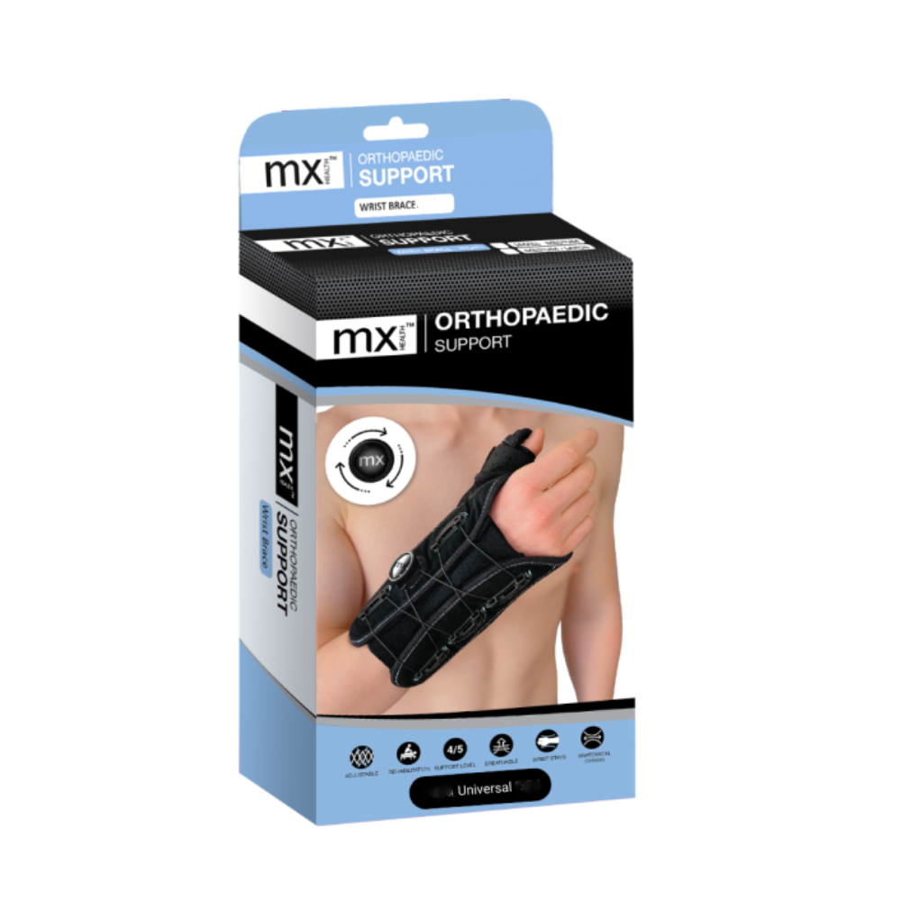 Medinox MX Orthopaedic Adjustable Right Wrist Brace | MX77052 - Beauty & Personal Care - Lebanon