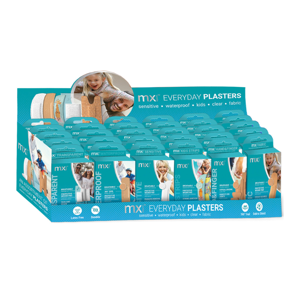 Medinox MX 30PCS Assorted Plasters Box | MX79348 - Beauty & Personal Care - Lebanon