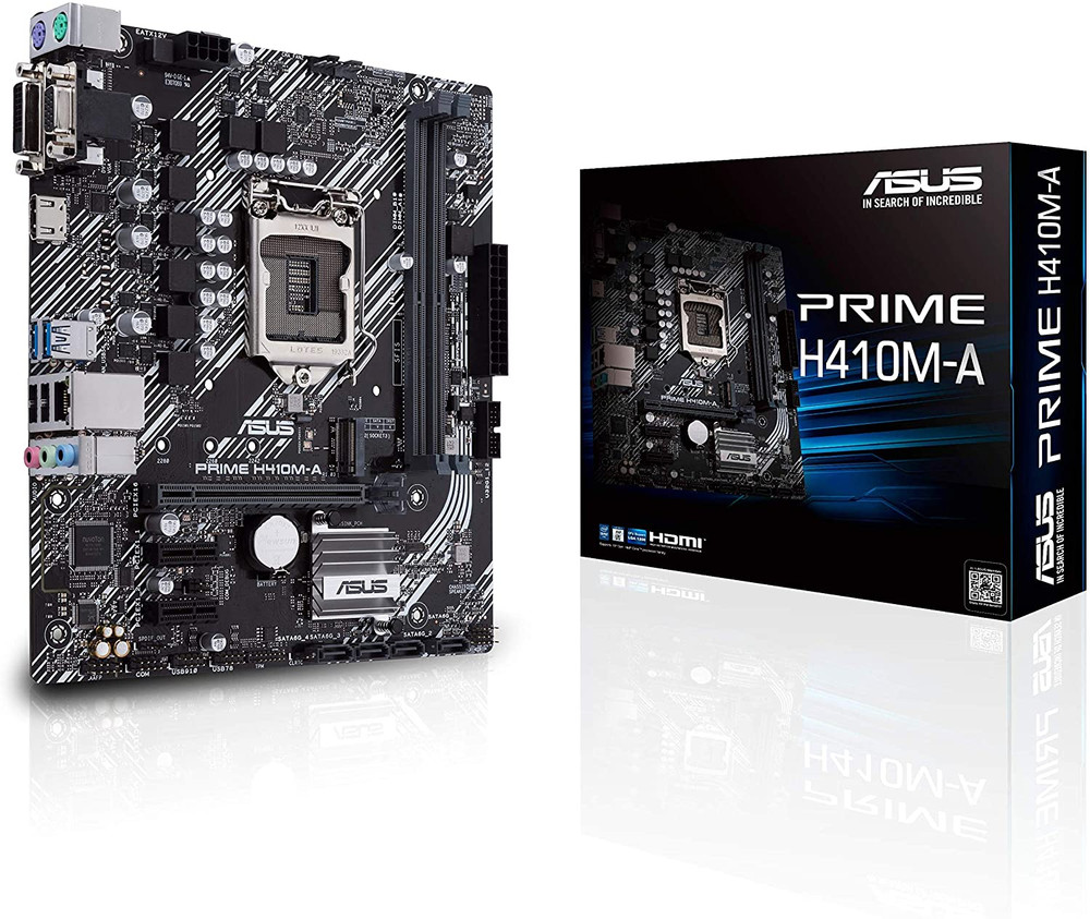 ASUS ASUS PRIME H410M-A LGA1200 (Intel® 10th Gen) Micro-ATX commercial motherboard (M.2 support, HDMI, D-Sub, DVI, USB 3.2 Gen 1, COM header, TPM header and ASUS Control Center Express) - Computers & Tech - Lebanon