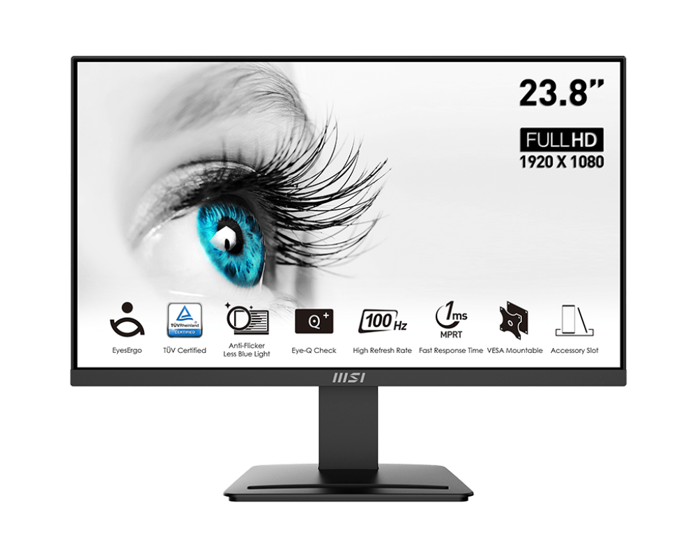 MSI MSI Pro 23.8" 100Hz Professional Business Monitor | MP2412 - Computers & Tech - Lebanon