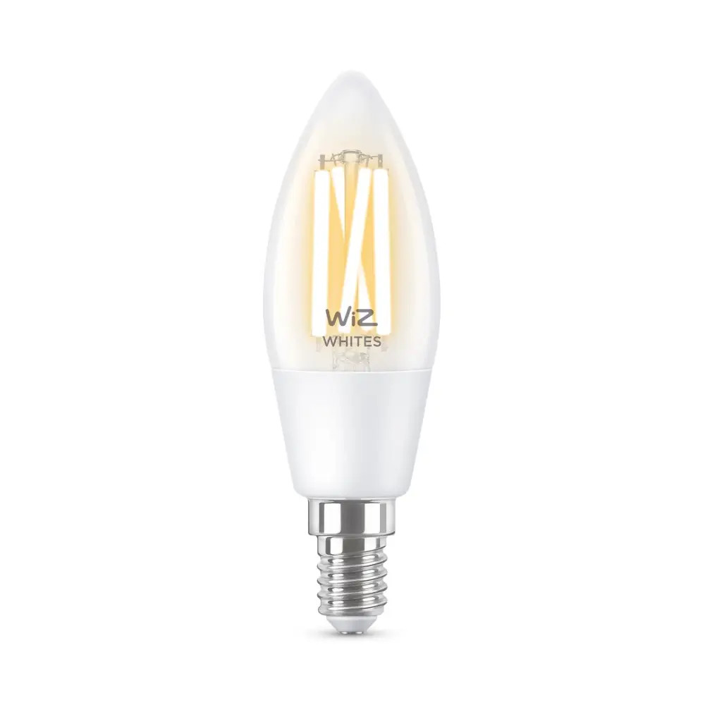 WiZ WIZ Filment Bulb Wi-Fi BLE 40W C35 E14 927-65 CL 1PF/6 | 929003017601 - Home & Kitchen - Lebanon