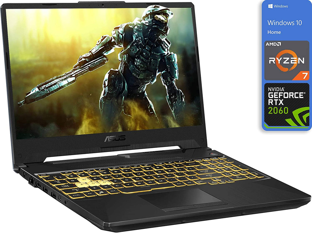 ASUS ASUS TUF A15 (FA506IV-BR7N12) Gaming Laptop, 15.6" FHD Display, AMD Ryzen 7 4800H Upto 4.2GHz, 8GB RAM, 512GB NVMe SSD, NVIDIA GeForce RTX 2060, HDMI, DisplayPort via USB-C, Wi-Fi, BT, Windows 10 Home - Computers & Tech - Lebanon