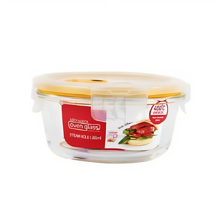 LocknLock LocknLock 380ML Steam Hole Glass Container | LLG821T - Home & Kitchen - Lebanon