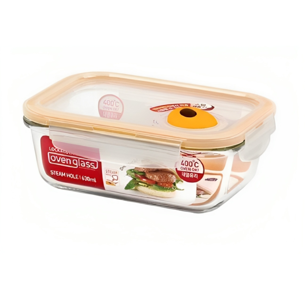 LocknLock LocknLock 630ML Steam Hole Glass Container | LLG428T - Home & Kitchen - Lebanon