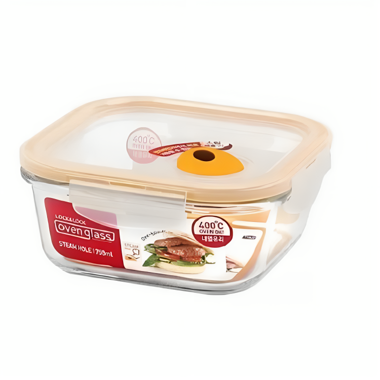 LocknLock LocknLock 750ML Steam Hole Glass Container | LLG224T - Home & Kitchen - Lebanon