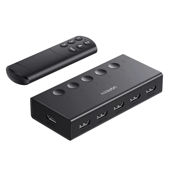 UGREEN UGREEN 5-IN-1 OUT HDMI 2.0 Switch | CM568 | 90512 - Computers & Tech - Lebanon