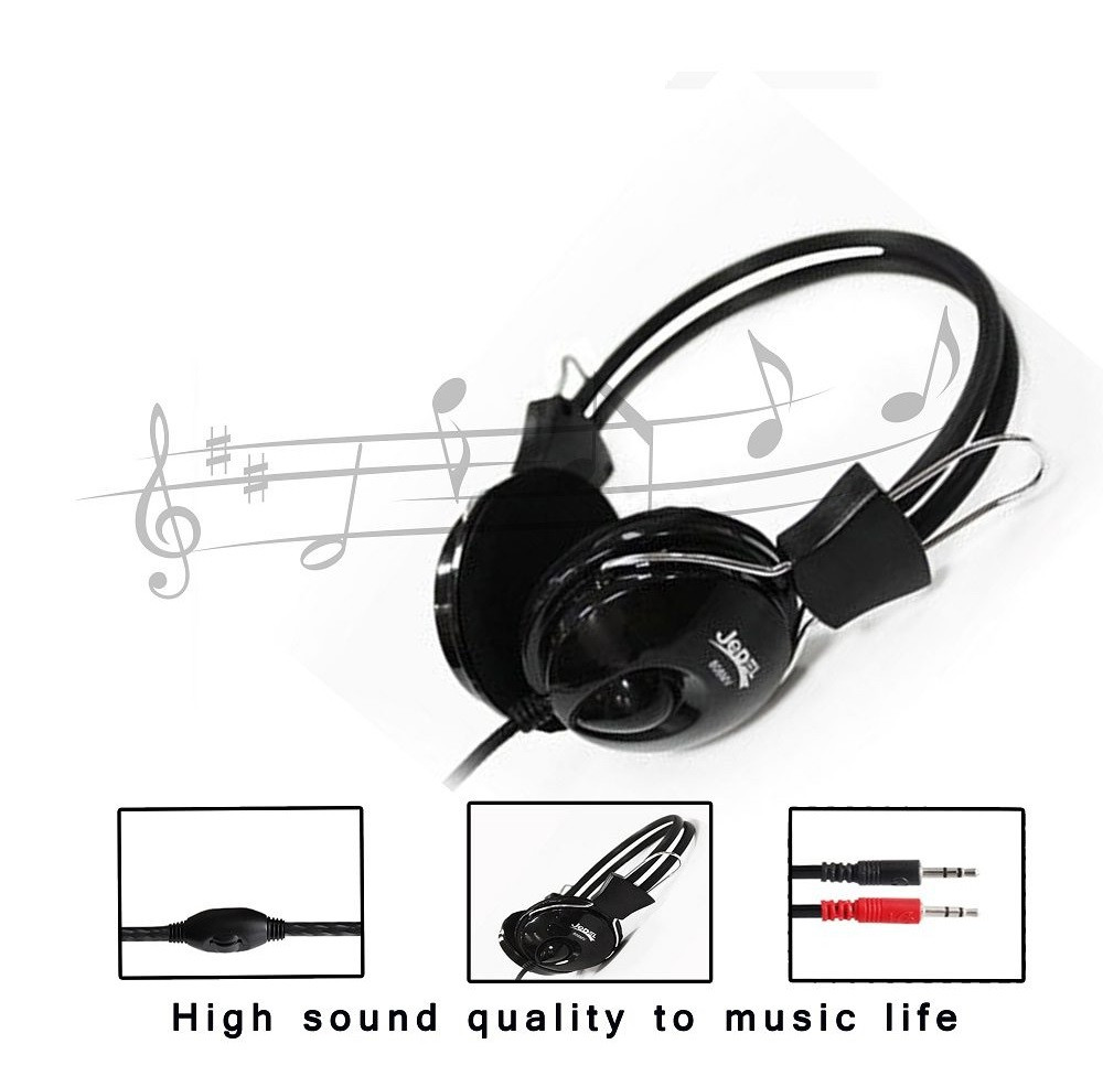 Jedel Jedel 808 Plug Stereo Headphone Professional Headphone For Computer With High Quality | JD-808 - Computers & Tech - Lebanon