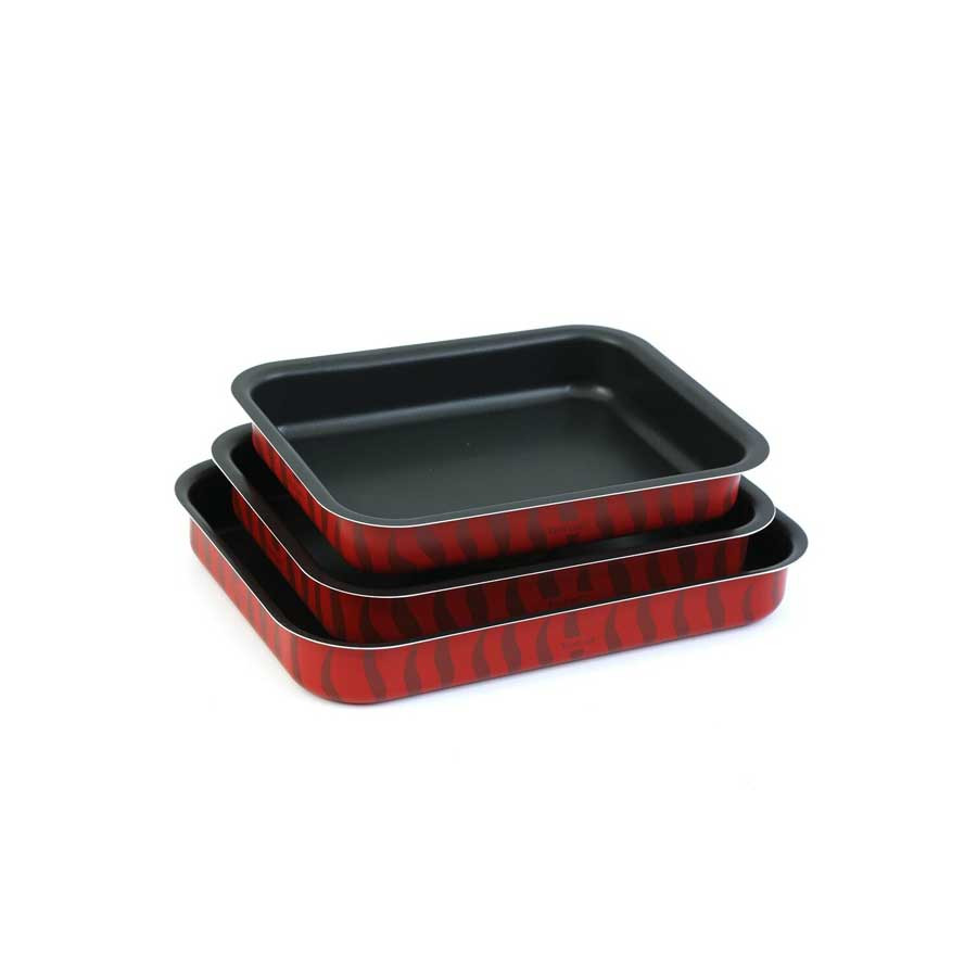 Tefal Tefal Tempo Flame Set of 3 Oven Dish 29×22 31×24 37×27 cm | J5715482 - Home & Kitchen - Lebanon