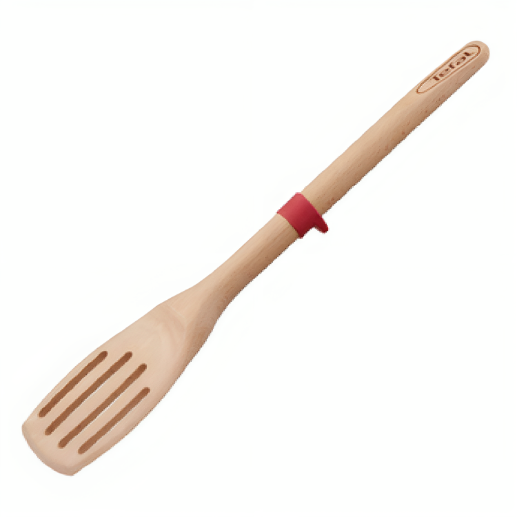 Tefal Tefal Ingenio Wood - Slotted Spatula | K2303314 - Home & Kitchen - Lebanon