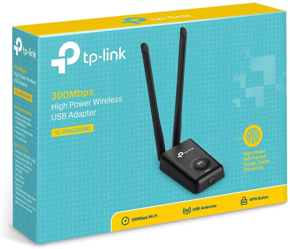 TP-Link TP-Link N300 Wireless High Powered USB Adapter ( TL-WN8200ND ) - Networking - Lebanon