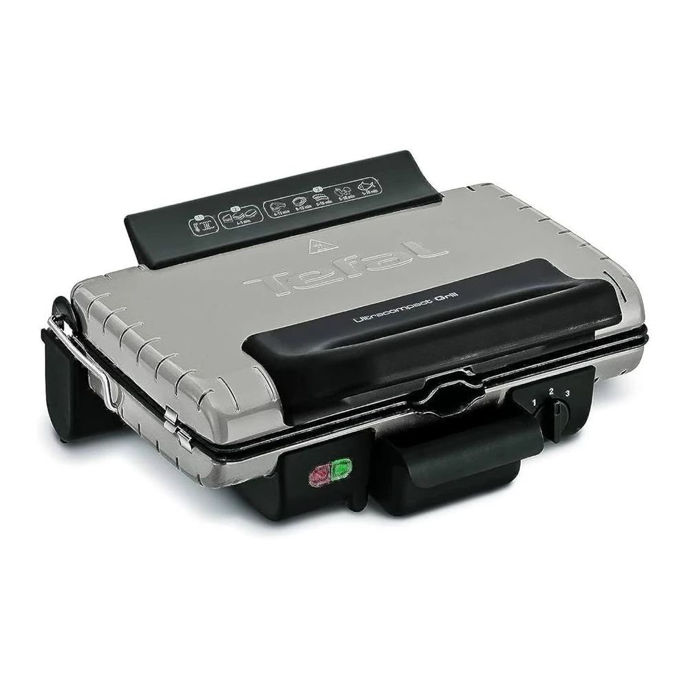 TEFAL 1700W Ultra Compact Grill - Silver | GC302B28