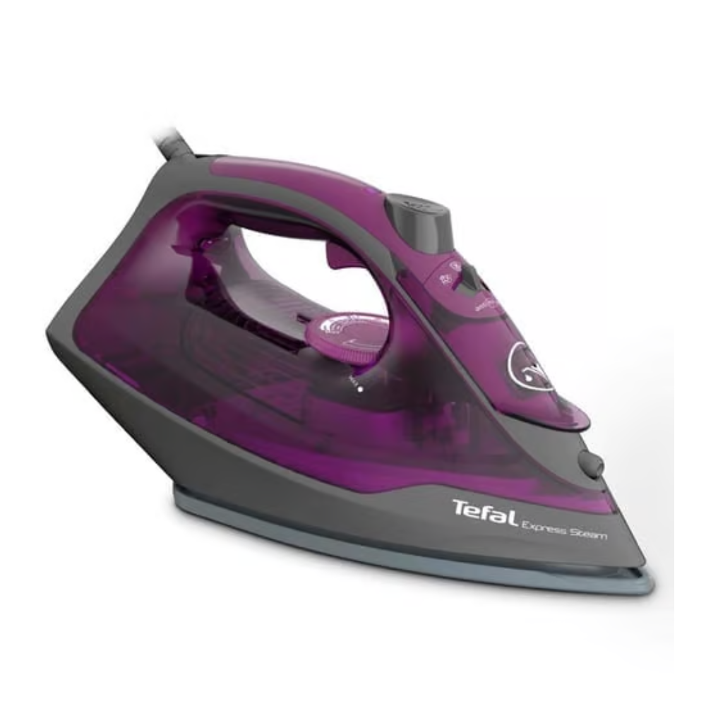 Tefal Tefal 2600W Express Steam - DJ Lilac Hippo Iron | FV1734M0 - Home & Kitchen - Lebanon
